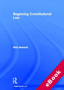 Cover of Beginning Constitutional Law (eBook)