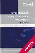 Cover of BIALL Handbook of Legal Information Management (eBook)