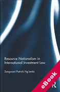 Cover of Resource Nationalism in International Investment Law (eBook)
