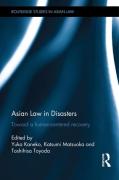 Cover of Asian Law in Disasters: Toward a Human-Centered Recovery