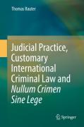 Cover of Judicial Practice, Customary International Criminal Law and Nullum Crimen Sine Lege