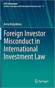 Cover of Foreign Investor Misconduct in International Investment Law