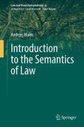 Cover of Introduction to the Semantics of Law