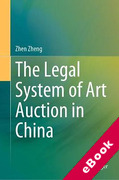Cover of The Legal System of Art Auction in China (eBook)