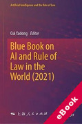 Cover of Blue Book on AI and Rule of Law in the World (2021) (eBook)