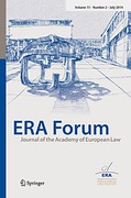 Cover of ERA Forum: Journal of the Academy of European Law - Print + Basic Online