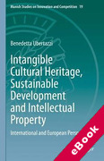 Cover of Intangible Cultural Heritage, Sustainable Development and Intellectual Property: International and European Perspectives (eBook)