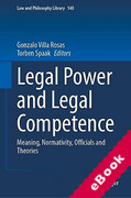 Cover of Legal Power and Legal Competence: Meaning, Normativity, Officials and Theories (eBook)