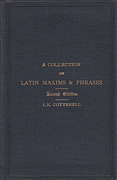 Cover of A Collection of Latin Maxims & Phrases