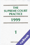Cover of The Supreme Court Practice 1999: The White Book (2017 Reprint) (Book &#38; eBook Pack)