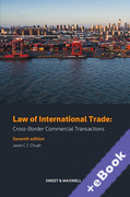 Cover of Law of International Trade: Cross Border Commercial Transactions (Book &#38; eBook Pack)
