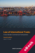 Cover of Law of International Trade: Cross Border Commercial Transactions (eBook)