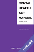 Cover of Mental Health Act Manual (Book &#38; eBook Pack)