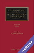 Cover of Chalmers and Guest on Bills of Exchange and Cheques (Book &#38; eBook Pack)