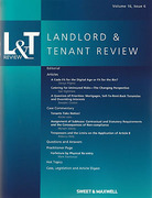 Cover of Landlord and Tenant Review: Issues and Bound Volume