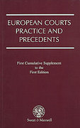 Cover of European Courts Practice and Precedents: Supplement