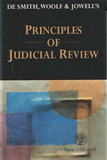 Cover of De Smith, Woolf, & Jowell's Principles of Judicial Review