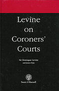 Cover of Levine on Coroners' Courts