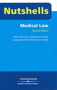 Cover of Nutshells Medical Law 2nd ed (No New Edition)