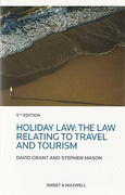 Cover of Holiday Law: The Law Relating to Travel and Tourism
