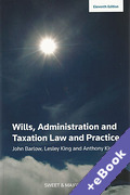 Cover of Wills, Administration and Taxation Law and Practice (Book & eBook Pack)