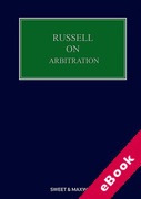 Cover of Russell on Arbitration (eBook)