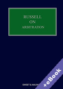 Cover of Russell on Arbitration (Book & eBook Pack)