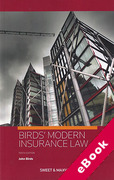Cover of Birds' Modern Insurance Law (eBook)