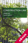 Cover of Construction Law: Law and Practice Relating to the Construction Industry (eBook)