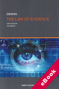 Cover of The Law of Evidence (eBook)