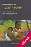 Cover of Hanbury & Martin: Modern Equity (eBook)