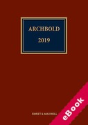 Cover of Archbold: Criminal Pleading, Evidence and Practice 2019 (eBook)