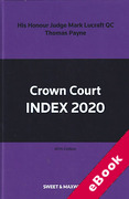 Cover of Crown Court Index 2020 (eBook)