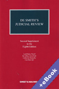 Cover of De Smith's Judicial Review 8th ed: 2nd Supplement (Book & eBook Pack)