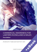 Cover of Commercial Awareness for Lawyers: English/Welsh Edition (Book & eBook Pack)
