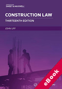 Cover of Construction Law: Law and Practice Relating to the Construction Industry (eBook)