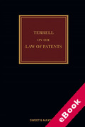 Cover of Terrell on the Law of Patents: 19th ed with 3rd Supplement (eBook)