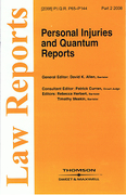 Cover of Personal Injuries and Quantum Reports: Issues Only