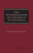 Cover of The Interpretation of Contracts in Australia