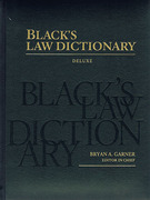 Cover of Black's Law Dictionary Deluxe
