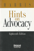 Cover of Harris's Hints on Advocacy: The Conduct of Cases Civil and Criminal