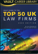 Cover of Vault Guide to the Top UK Law Firms 2008
