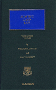 Cover of Scottish Land Law 3rd ed: Volume 1 & 2 with 1st Supplement