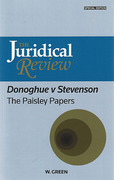 Cover of Juridical Review: Donoghue v Stevenson: The Paisley Papers