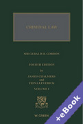 Cover of The Criminal Law of Scotland, Volume 1 (Book &#38; eBook Pack)
