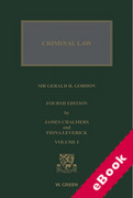Cover of The Criminal Law of Scotland, Volume 1 (eBook)
