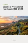 Cover of Greens Solicitors Professional Handbook 2023-2024