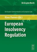 Cover of European Insolvency Regulation