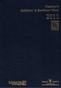 Cover of Waterlow's Solicitors' & Barristers' Week-to-View Diary 2011
