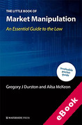 Cover of The Little Book of Market Manipulation: An Essential Guide to the Law (eBook)